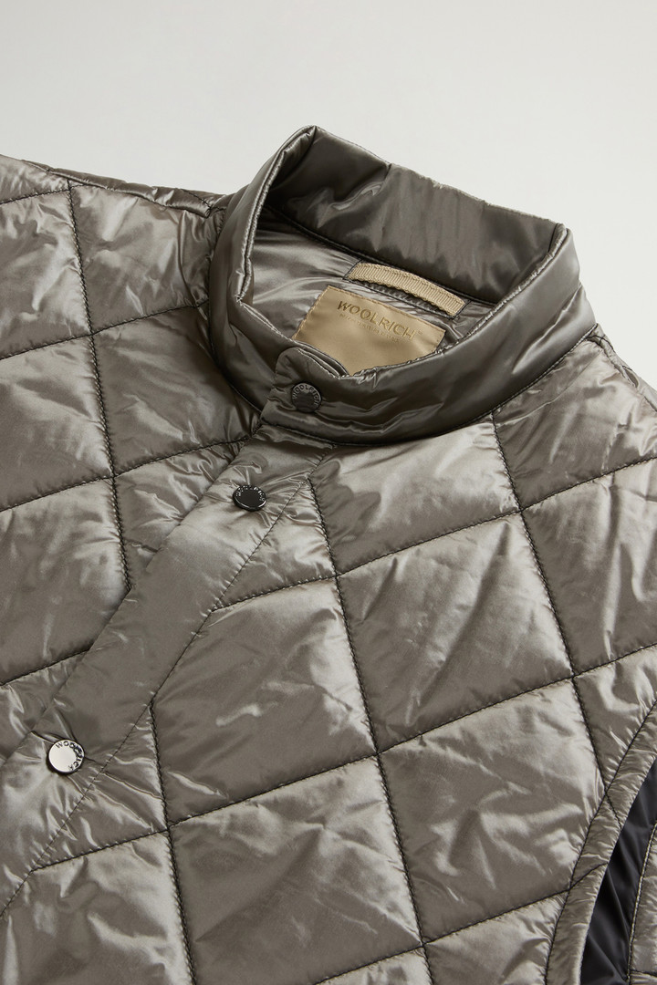 Yarn-Dyed Quilted Nylon Vest Gray photo 6 | Woolrich