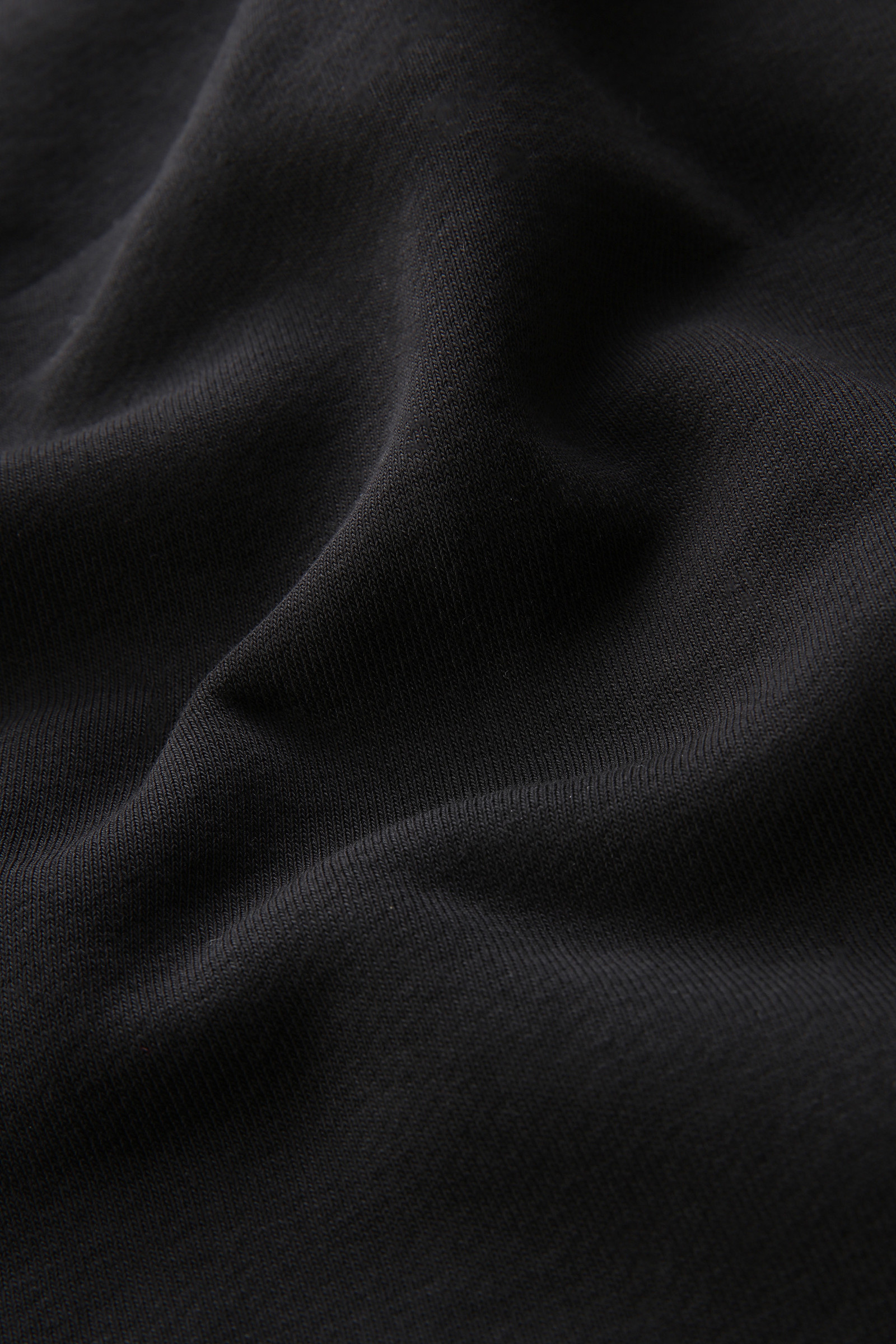Lange jurk van katoenfleece met capuchon zwart photo 9 | Woolrich