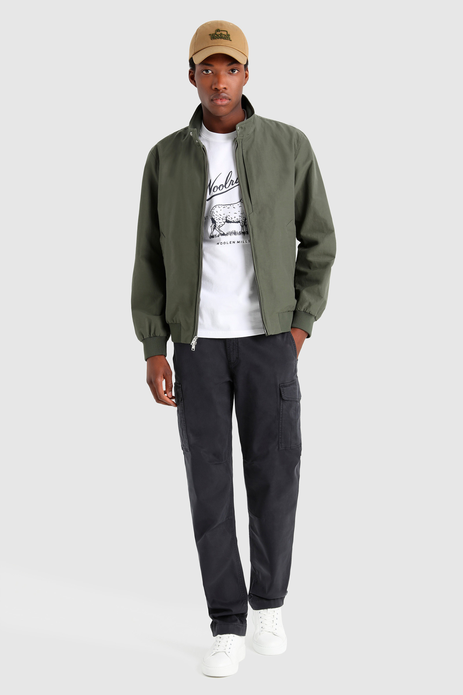Bomber Cruiser en tissu Eco Ramar vert photo 2 | Woolrich
