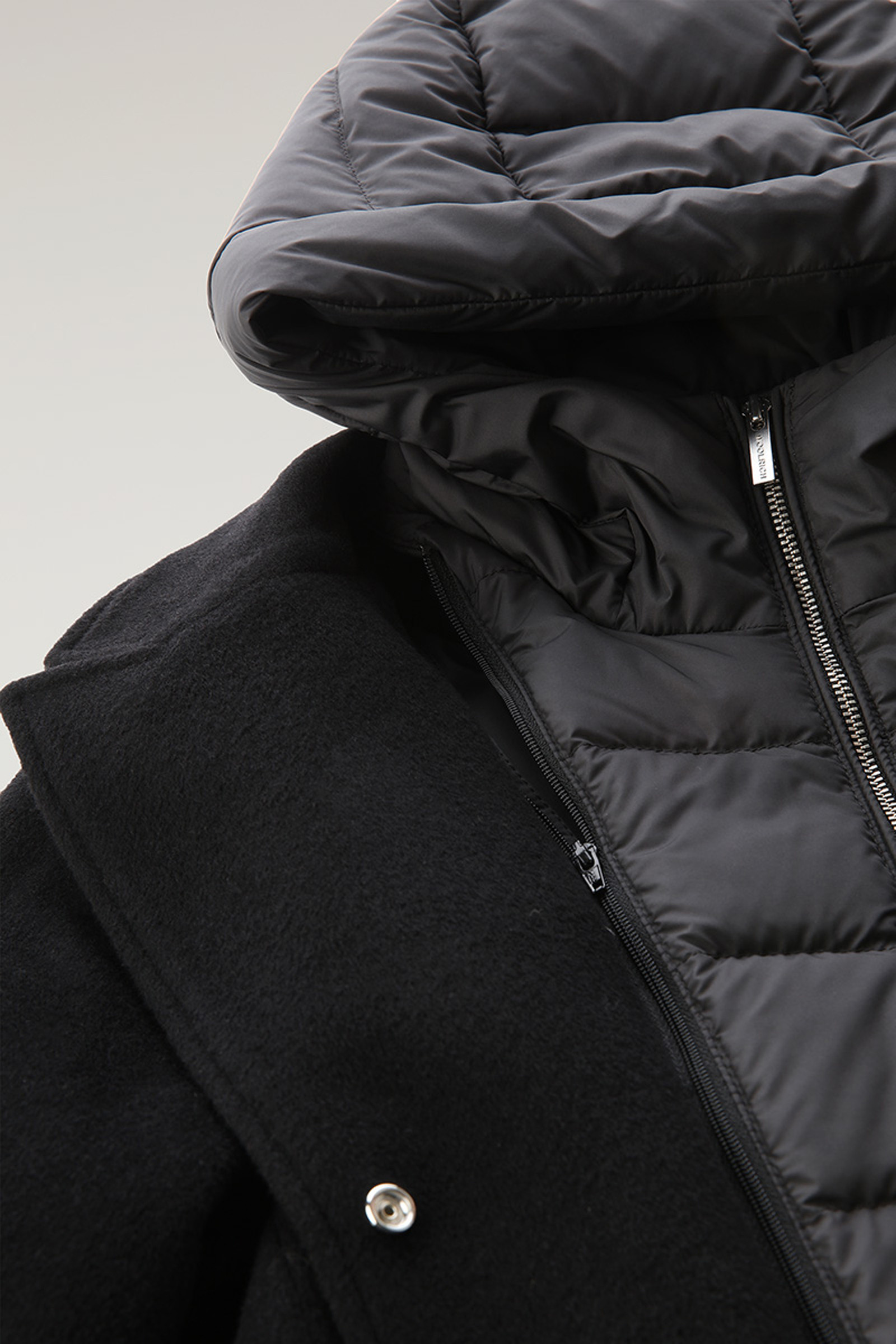 Women's Kuna Parka in Wool and Cashmere Blend Black | Woolrich USA
