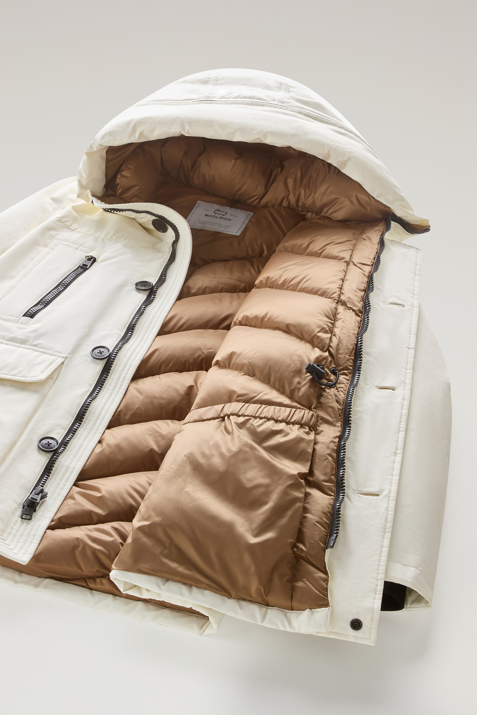 Arctic Parka Evolution en Ramar Cloth blanc photo 11 | Woolrich