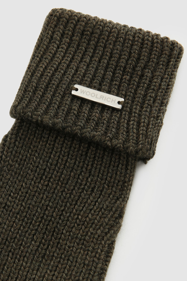 Gants côtelés en pure laine vierge