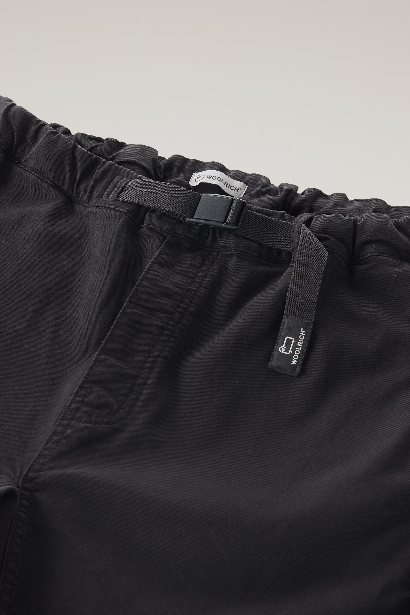 Garment-Dyed Chino Pants in Stretch Cotton Twill Black photo 5 | Woolrich