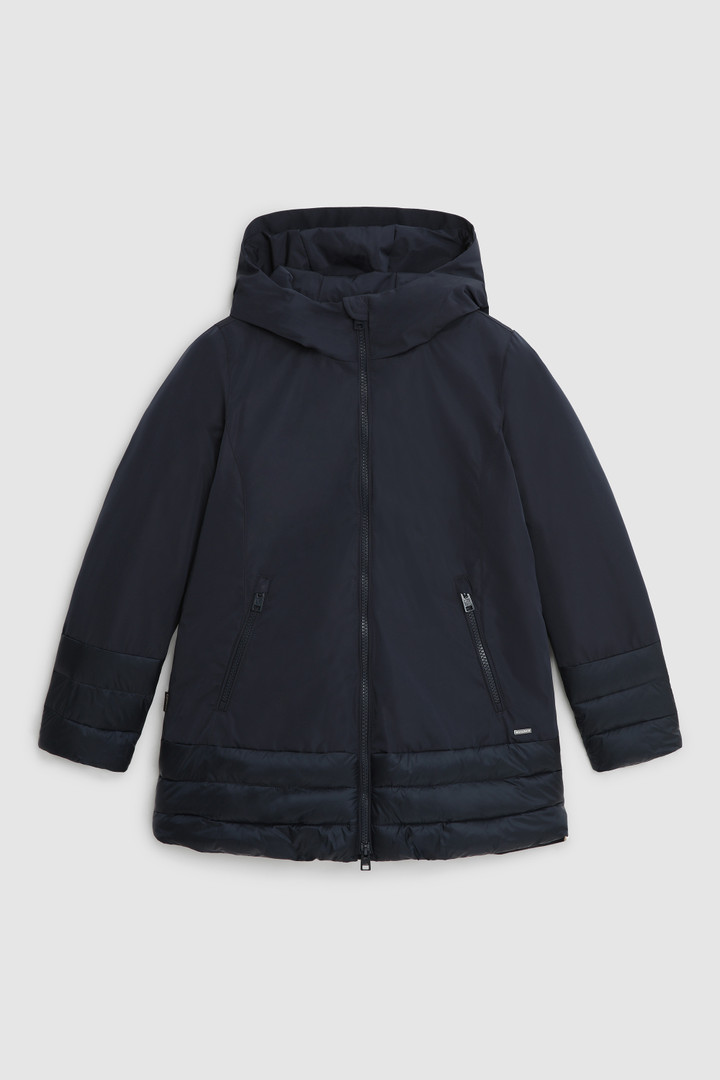 Hybrid-Jacke aus Nylon und technischem Gewebe für Mädchen