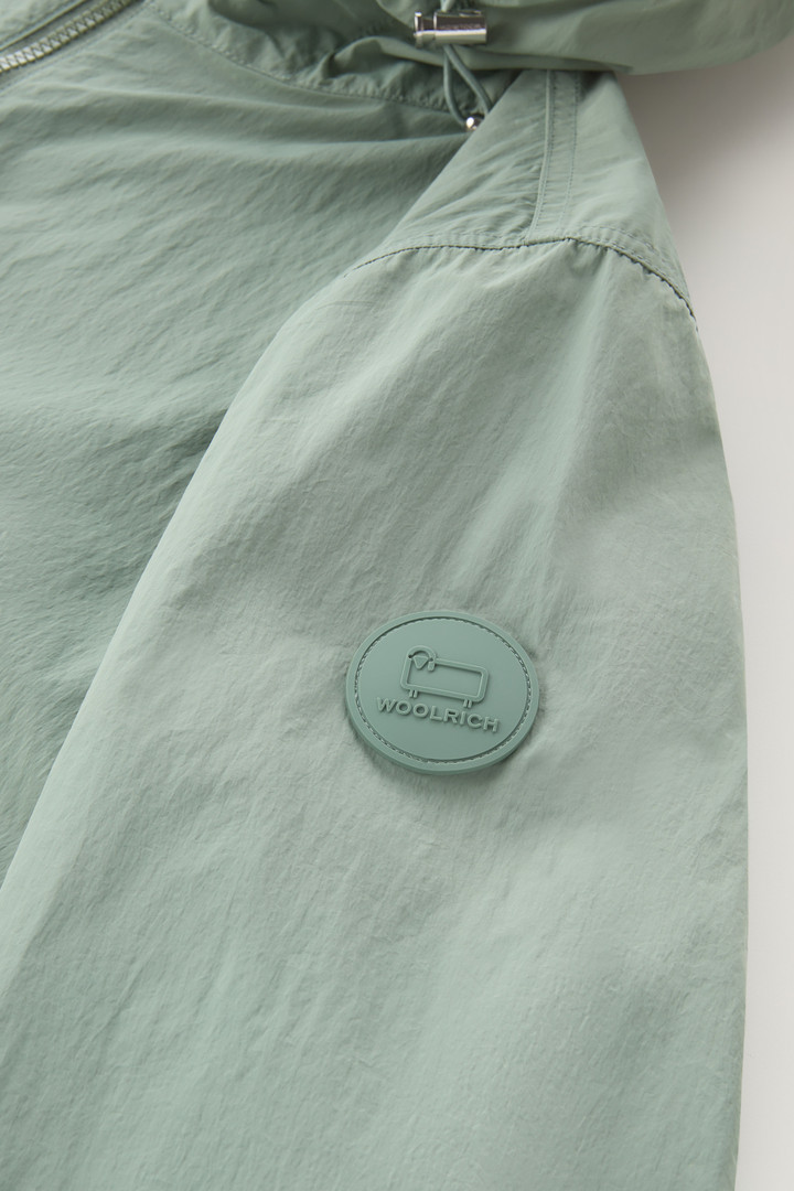 Veste coupe-vent à capuche en nylon crinkle Vert photo 7 | Woolrich