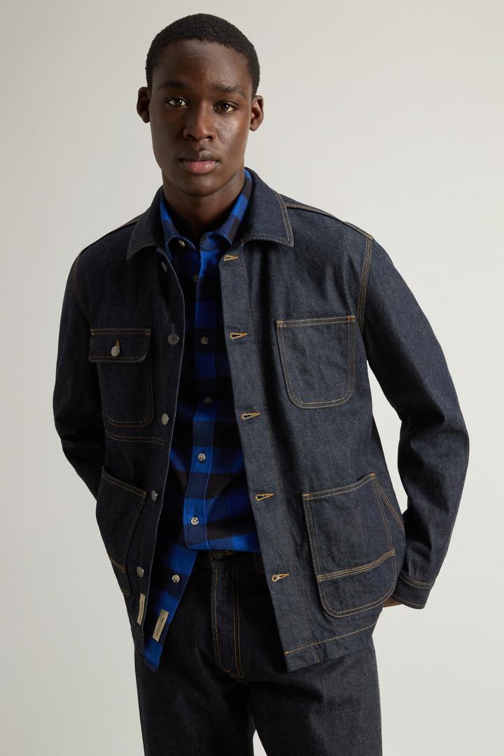 Japans raw denim overhemdjack Blauw photo 4 | Woolrich