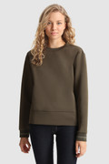 Stretch Sweatshirt with Side Opening