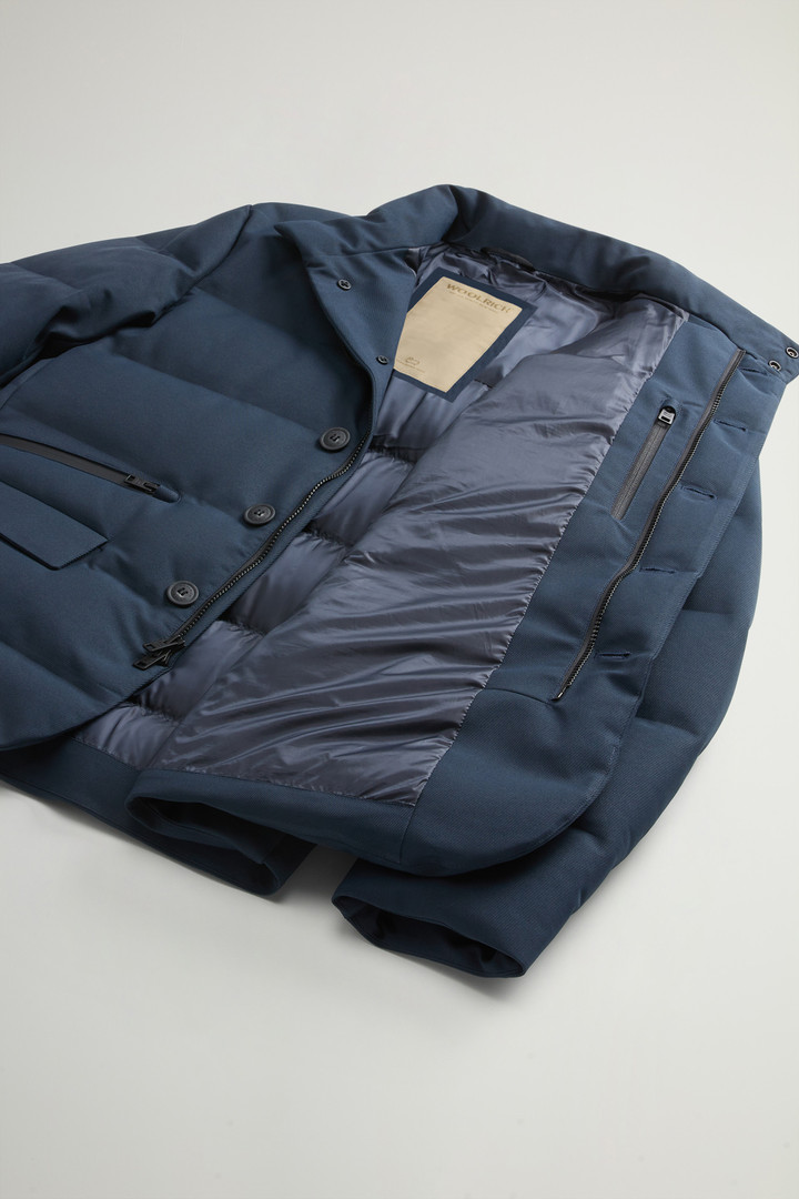 Padded Jacket with Horizontal Quilting Blue photo 9 | Woolrich