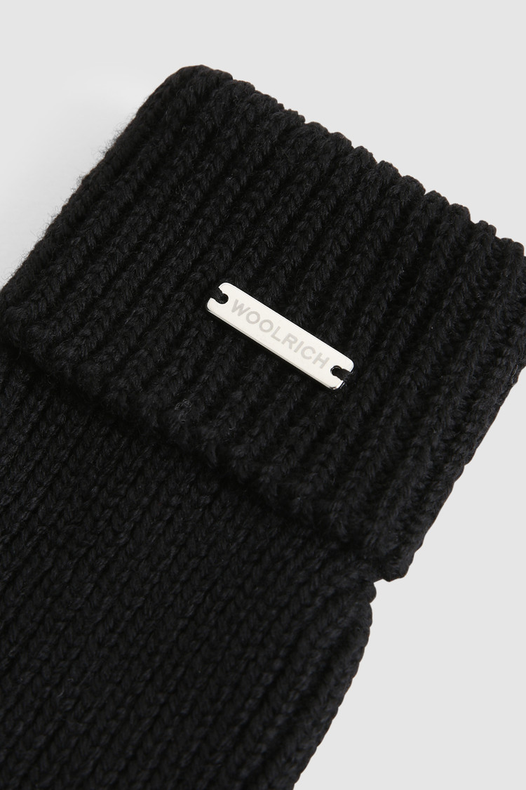 Gants côtelés en pure laine vierge
