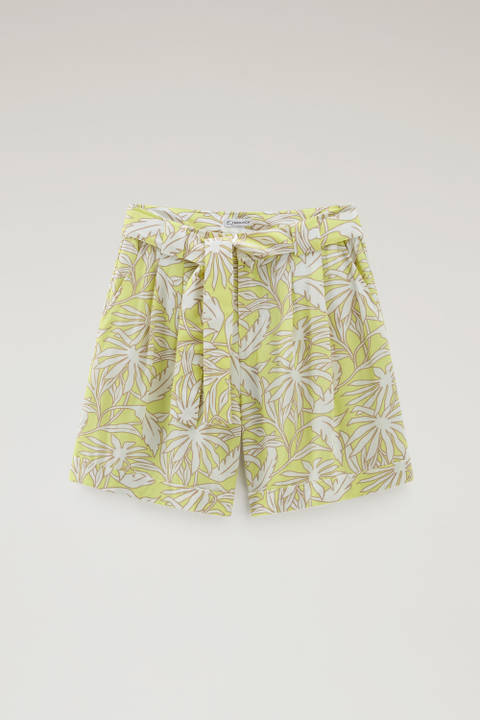 Shorts with a Tropical Print Yellow photo 2 | Woolrich