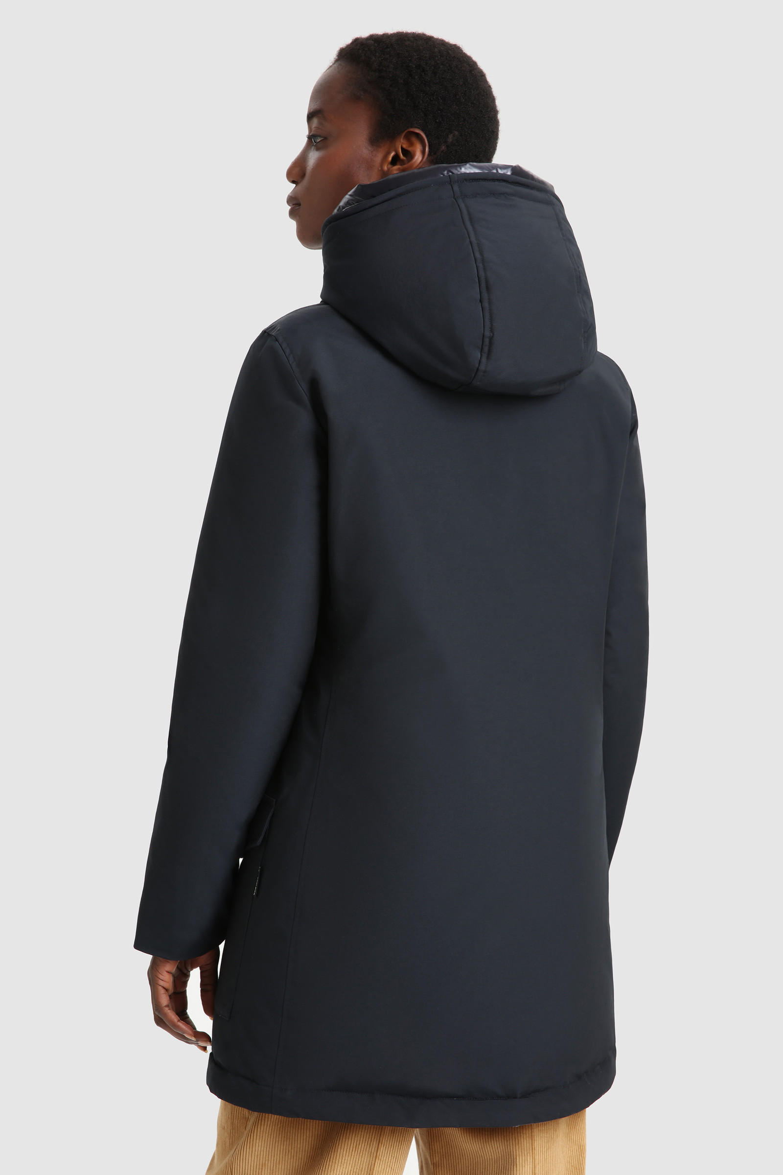 Arctic Parka mit hohem Kragen und doppelter Kapuze Blau photo 4 | Woolrich