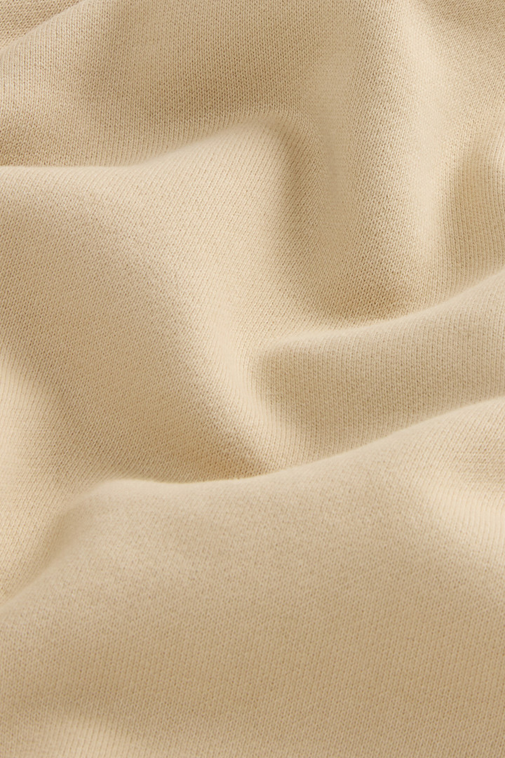 Teen Girls’ Garment-Dyed Crewneck Sweatshirt in Pure Cotton Beige photo 3 | Woolrich