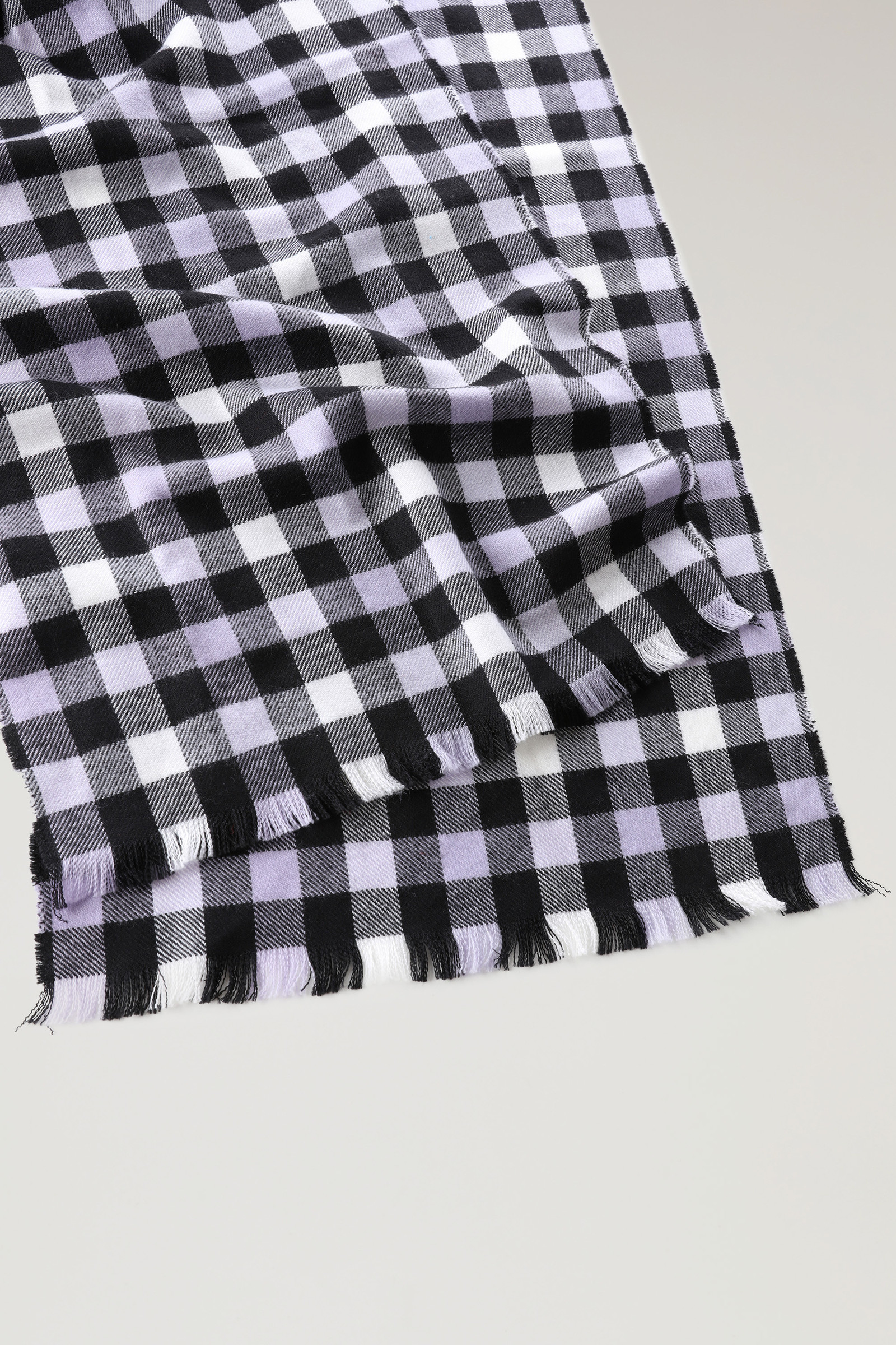 Écharpe à carreaux en pure laine rose photo 3 | Woolrich