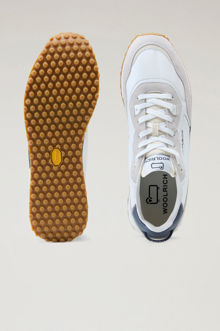 Zapatillas Retro de piel con detalles de nailon Blanco photo 4 | Woolrich