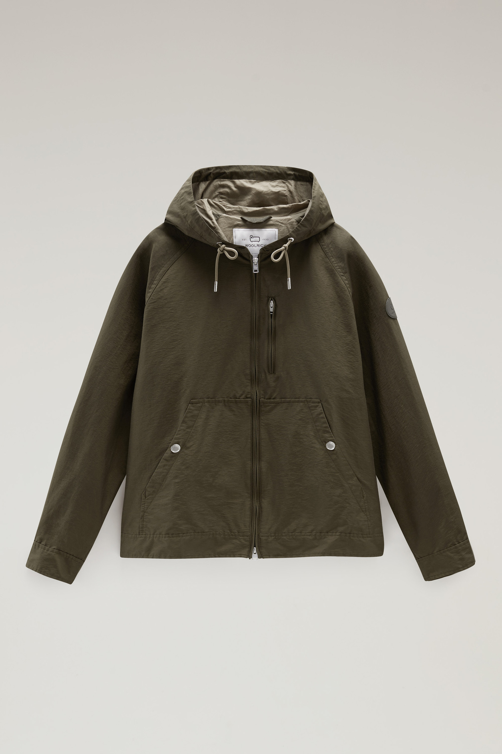 Lobster Jacket in Light Eco Ramar with Hood Green photo 6 | Woolrich