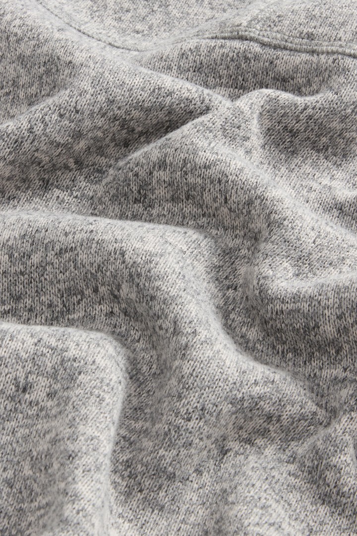 Full-Zipper Sweatshirt with Stand-Up Collar in Recycled Sherpa by Todd Snyder Gray photo 7 | Woolrich