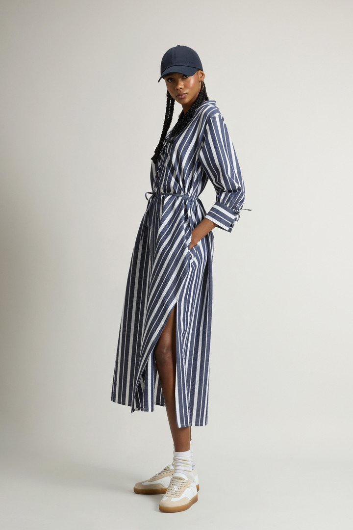 Stretch Cotton Dress Blue photo 2 | Woolrich