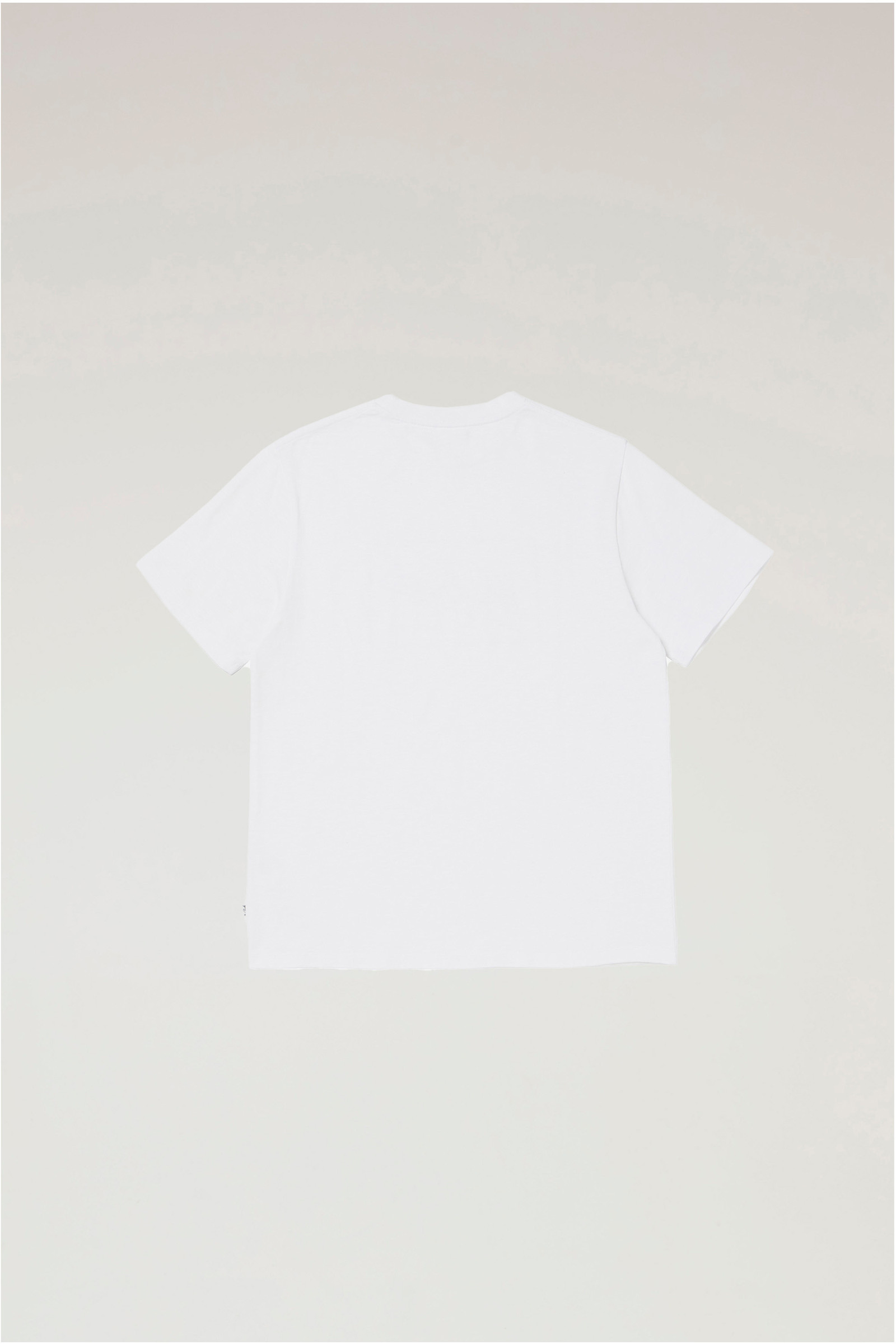 T-shirt in Pure Cotton with Printed Logo White photo 2 | Woolrich