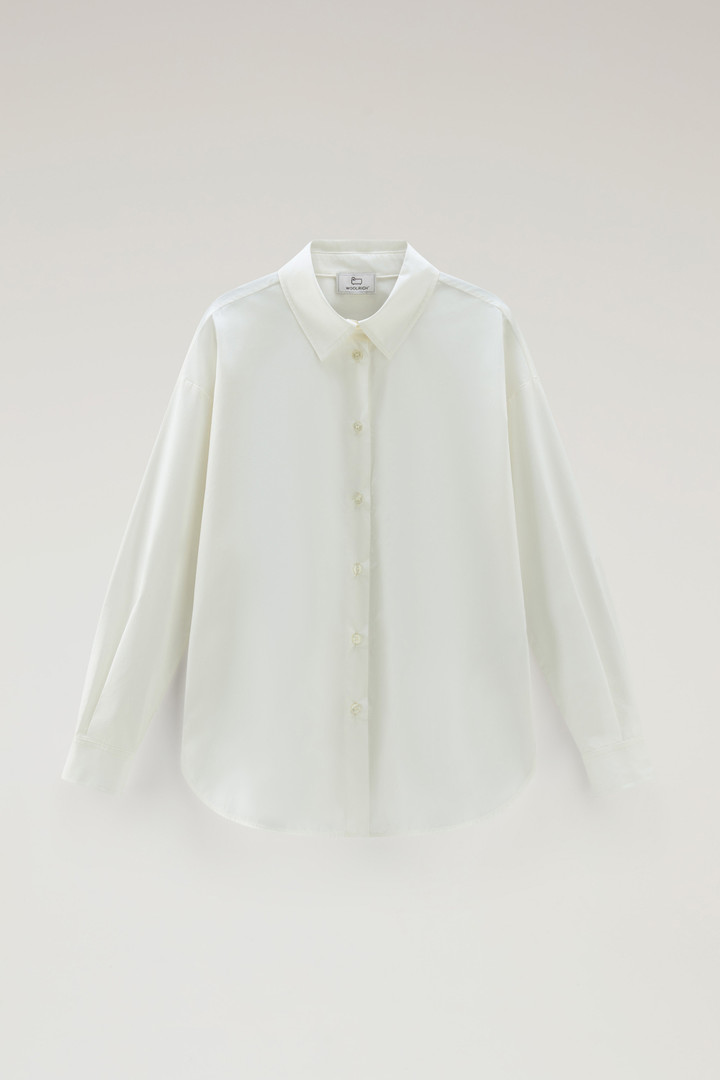 Camicia in popeline di puro cotone Bianco photo 5 | Woolrich