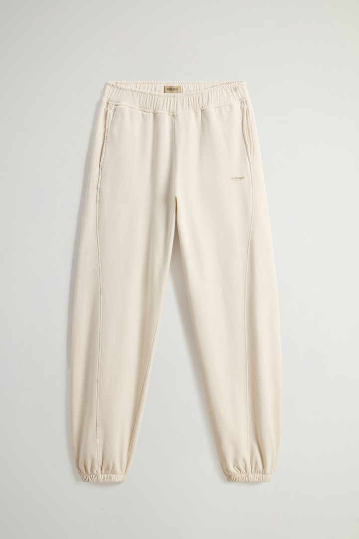 Pantalon en pur coton gratté Blanc photo 3 | Woolrich