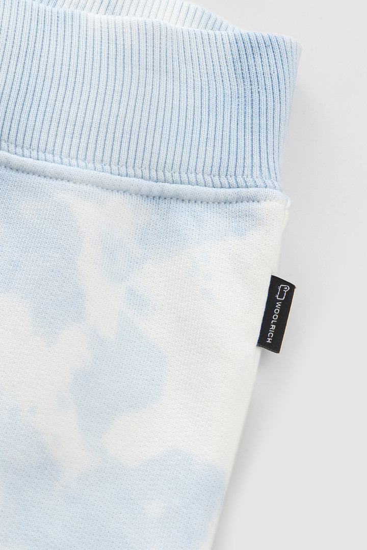 Girl's Tie-Dye Fleece Cotton Shorts Blue photo 3 | Woolrich