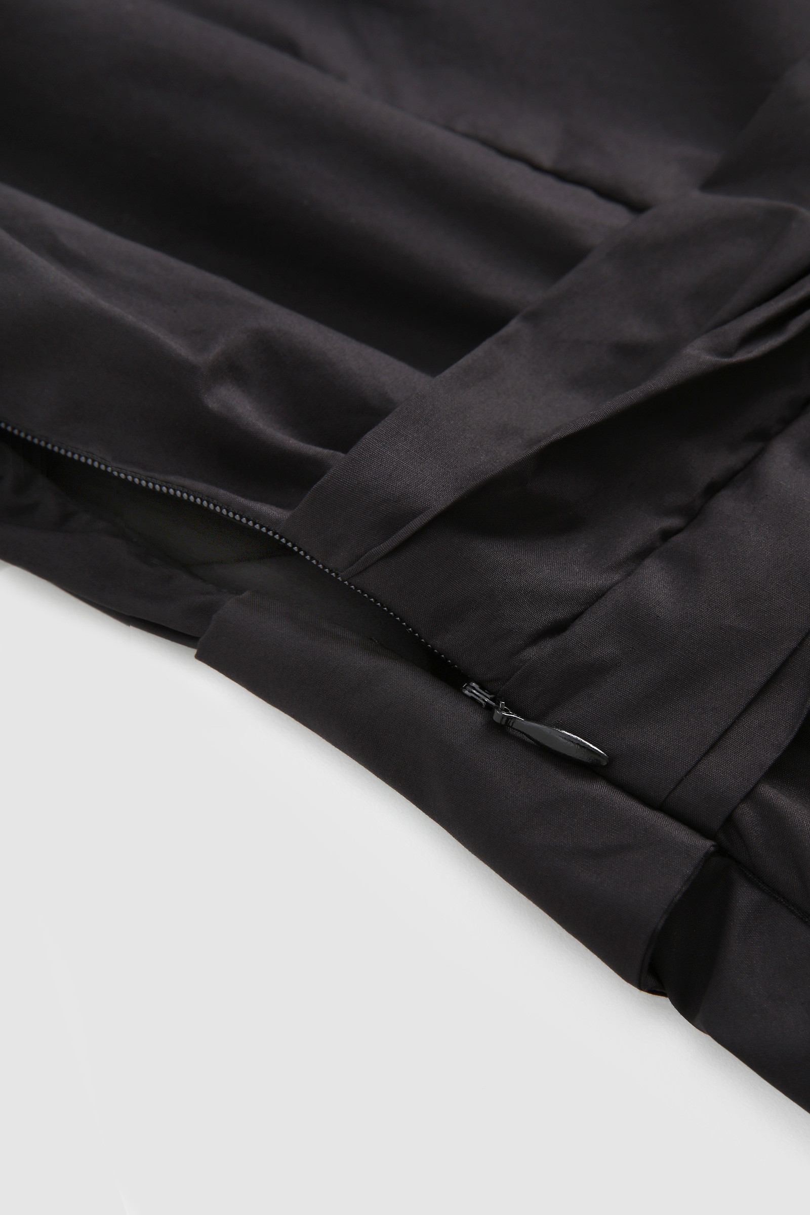 Kurzes Kleid aus Baumwollpopeline Schwarz photo 6 | Woolrich