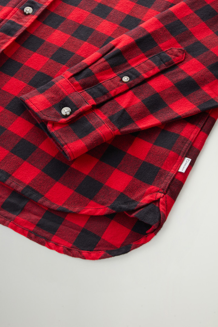 Traditional Flannel Check Shirt Red photo 7 | Woolrich