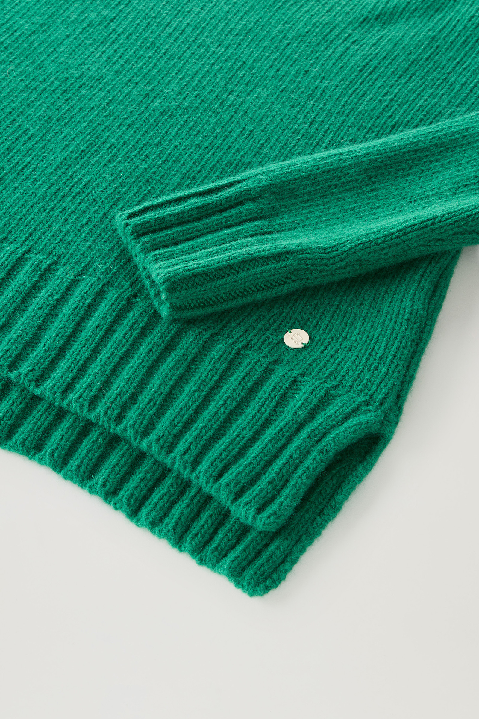 Turtleneck Sweater in Pure Virgin Wool Green photo 7 | Woolrich