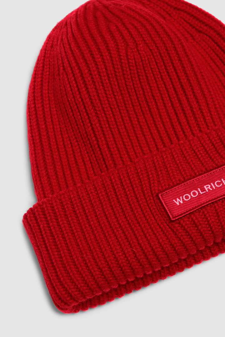 Berretto in lana logo Woolrich