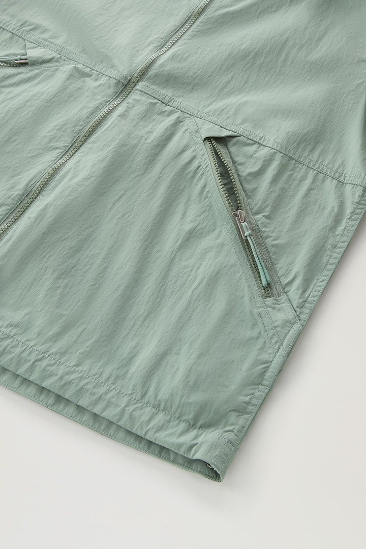 Hooded Crinkle Nylon Windbreaker Green photo 8 | Woolrich