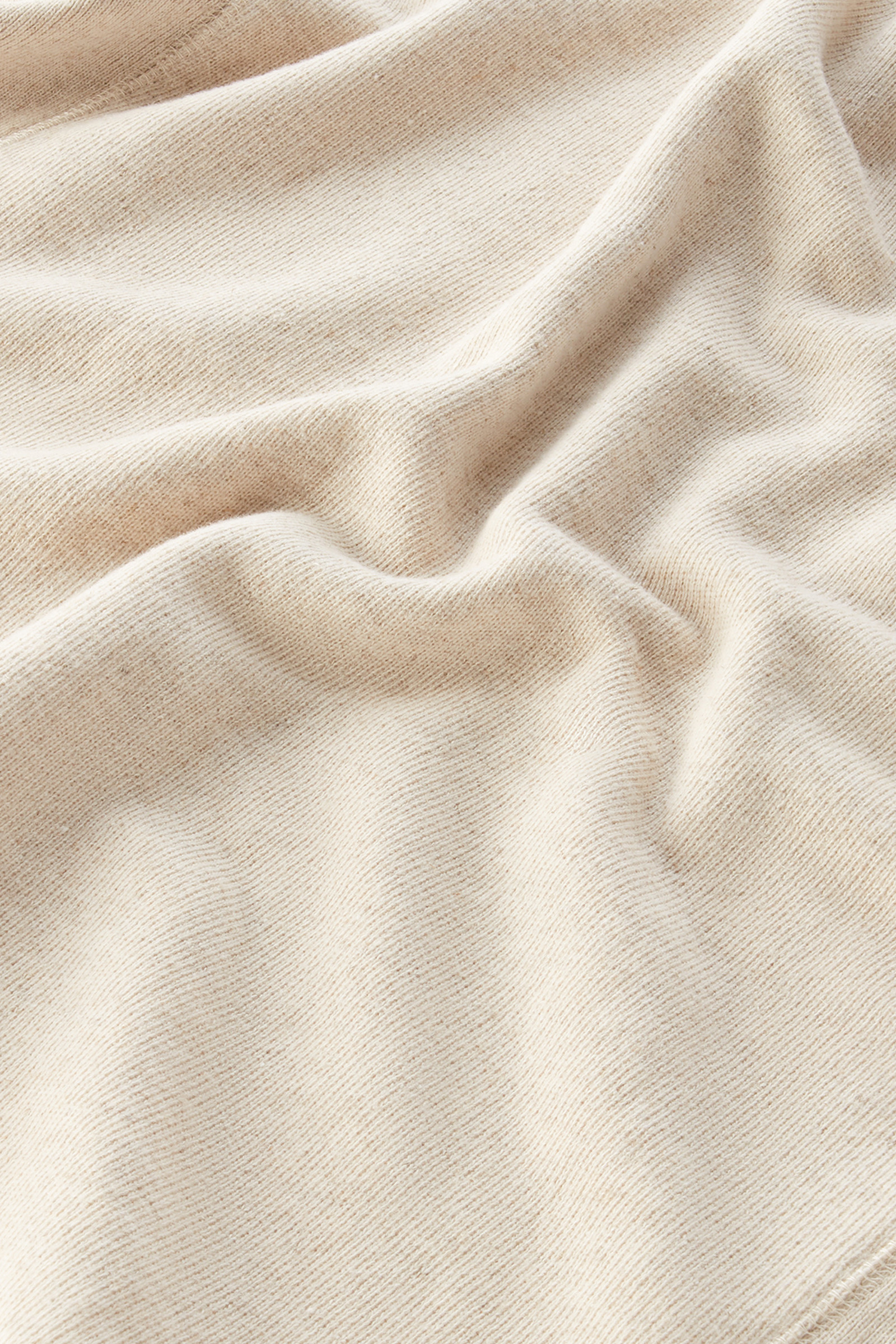 Sweat-shirt à col rond en coton et lin mélangés beige photo 8 | Woolrich