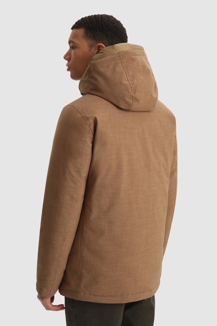 City Parka en tejido efecto lana de alto rendimiento