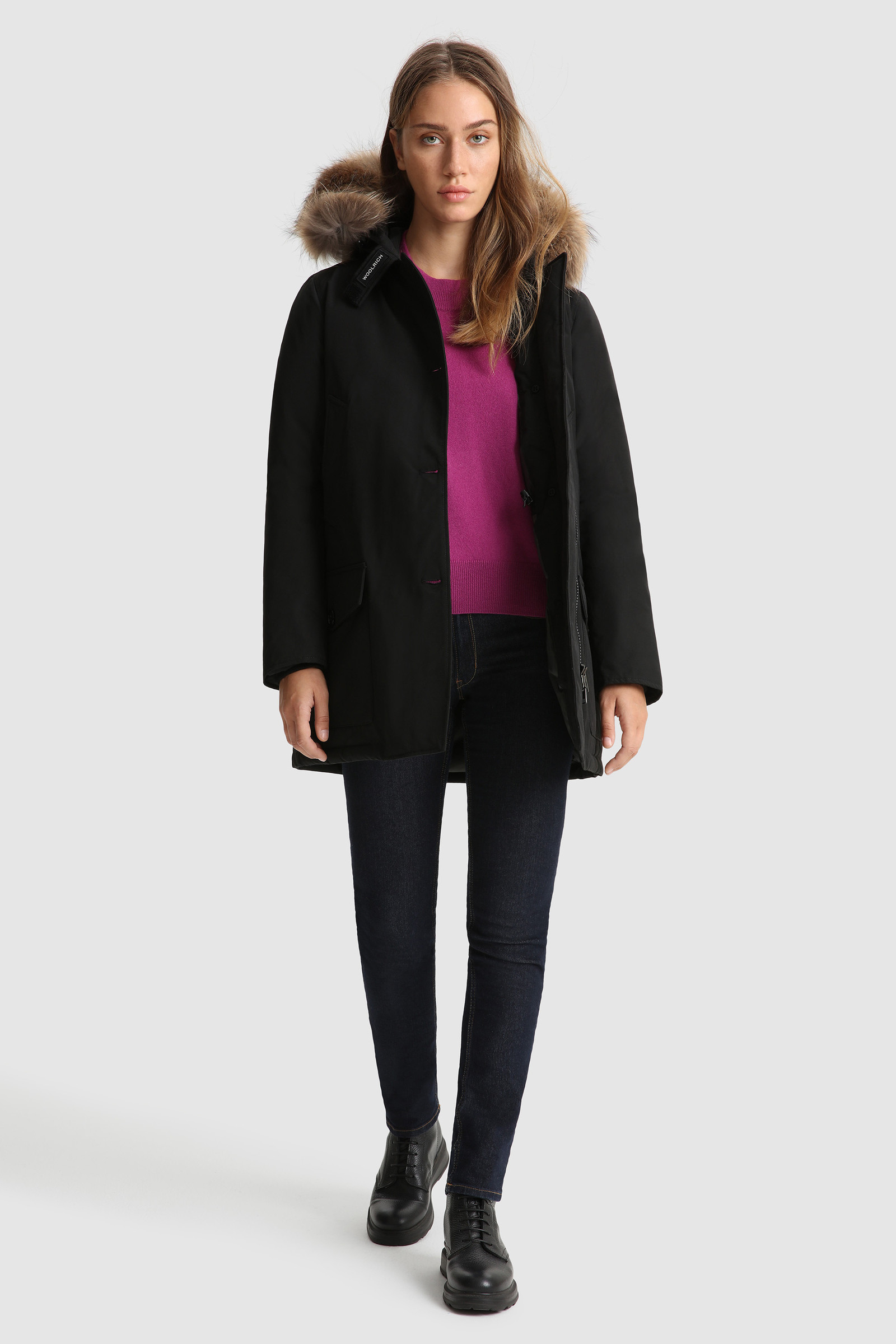 Arctic Parka with Detachable Fur Black photo 2 | Woolrich