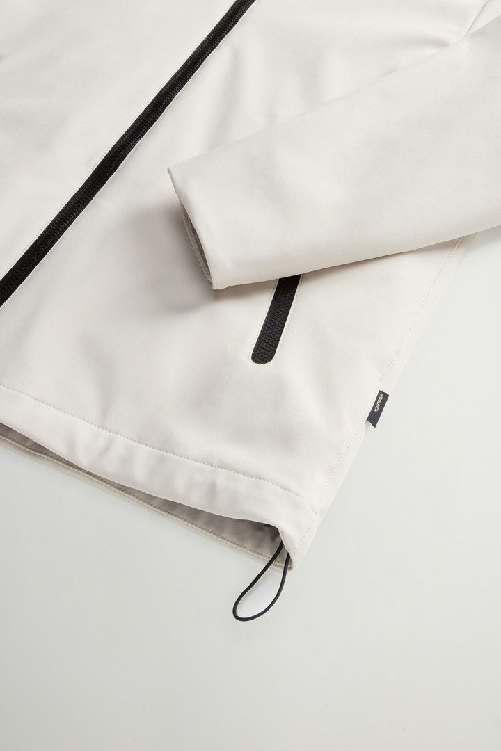 Pacific Jacket in Tech Softshell White photo 8 | Woolrich