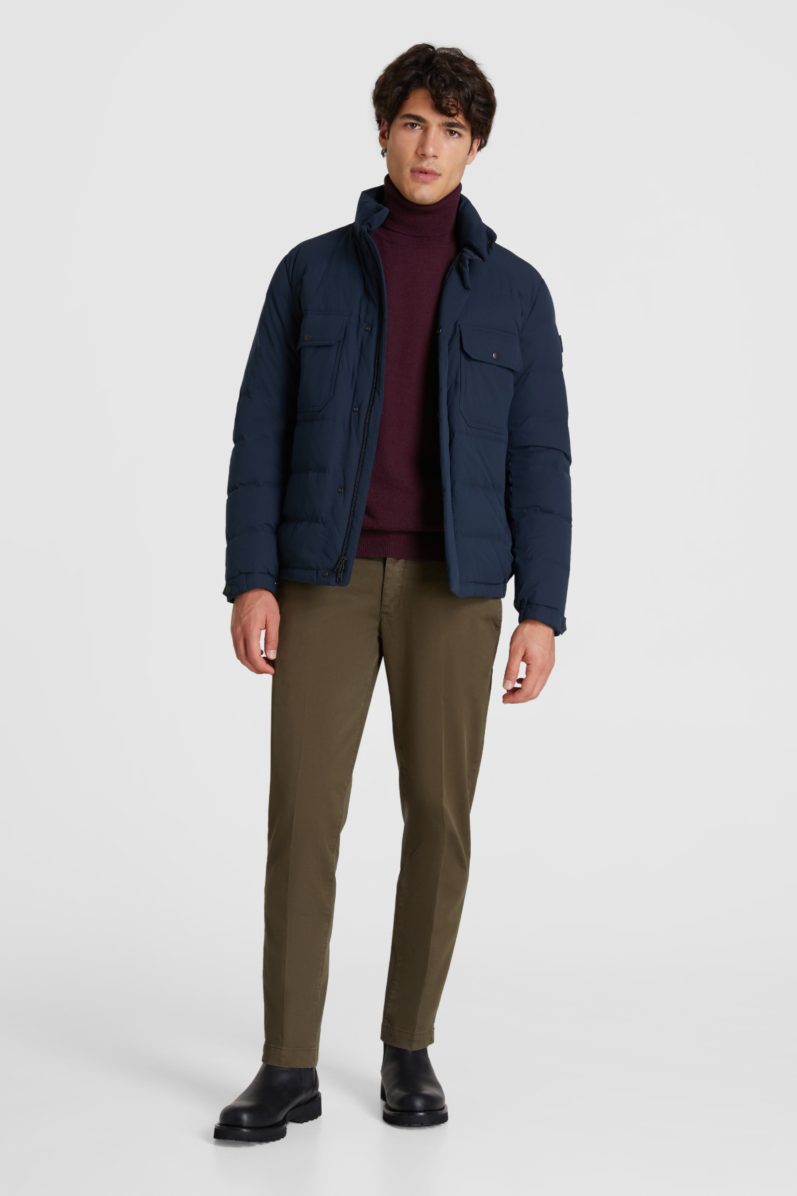 white stag quilted jacket