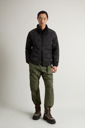 Lightweight Down Jacket in Microfiber with Onion Quilting Black | Woolrich