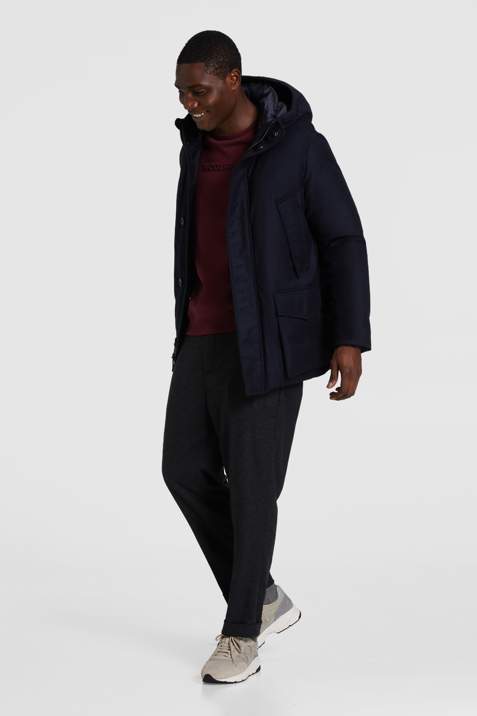 Mountain Parka van fijne wol