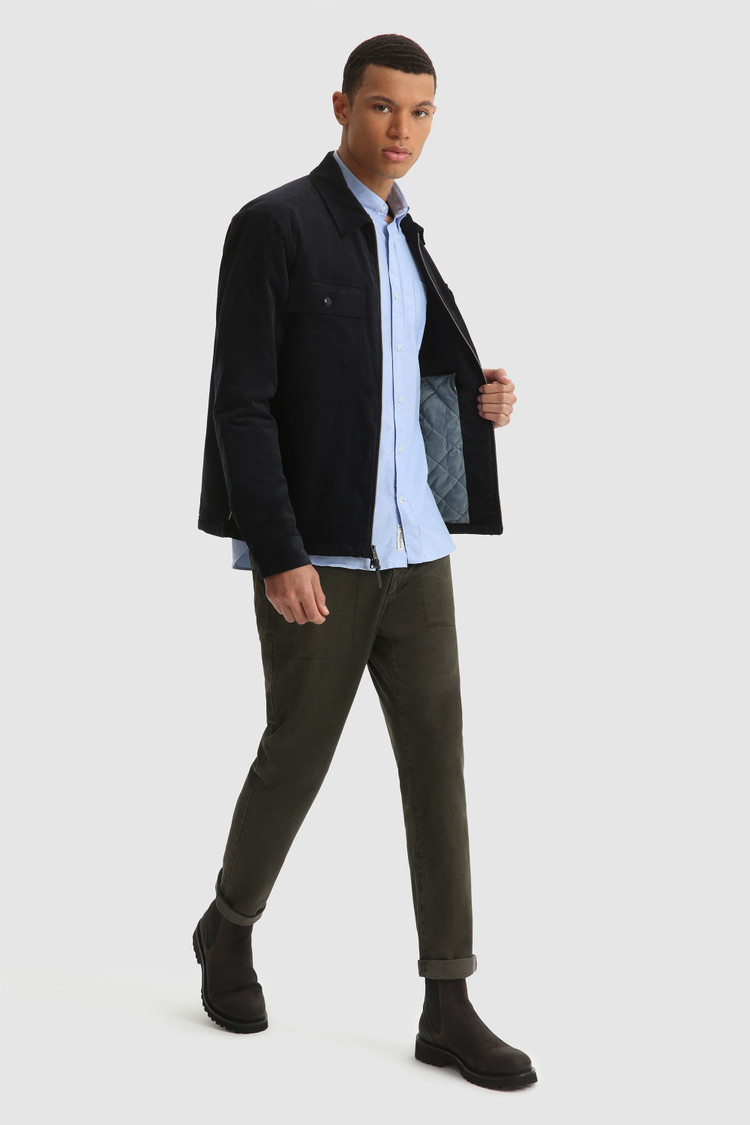 Camisa Oxford de algodón grueso