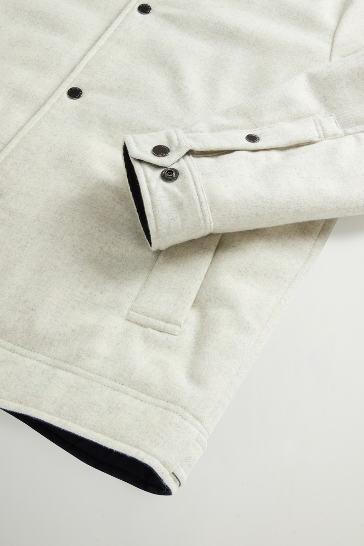 Keating Overshirt in Recycled Italian Wool Blend Beige photo 7 | Woolrich