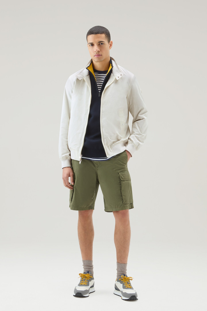 Cruiser Bomber Jacket in Ramar Cloth with Turtleneck White photo 2 | Woolrich
