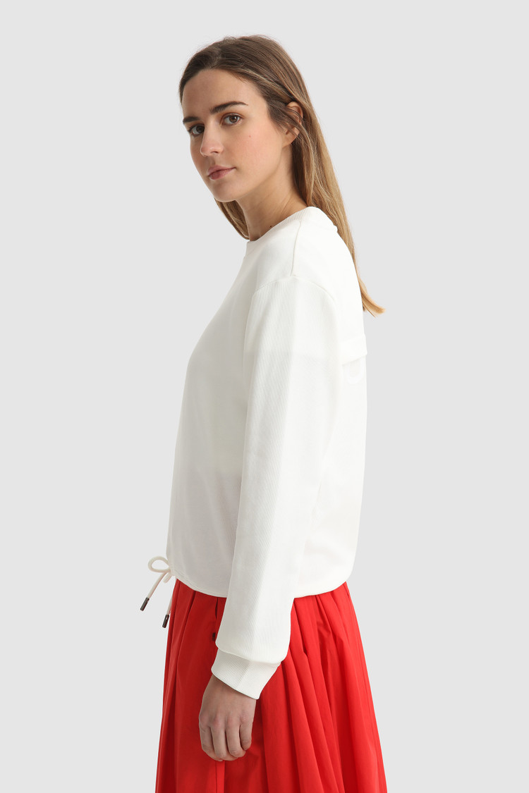 Felpa girocollo in cotone