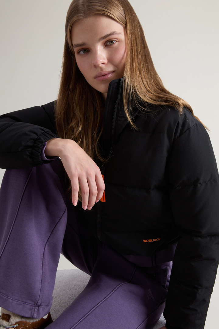 Teen Girls’ Cropped Down Jacket in Ramar Cloth Black photo 4 | Woolrich