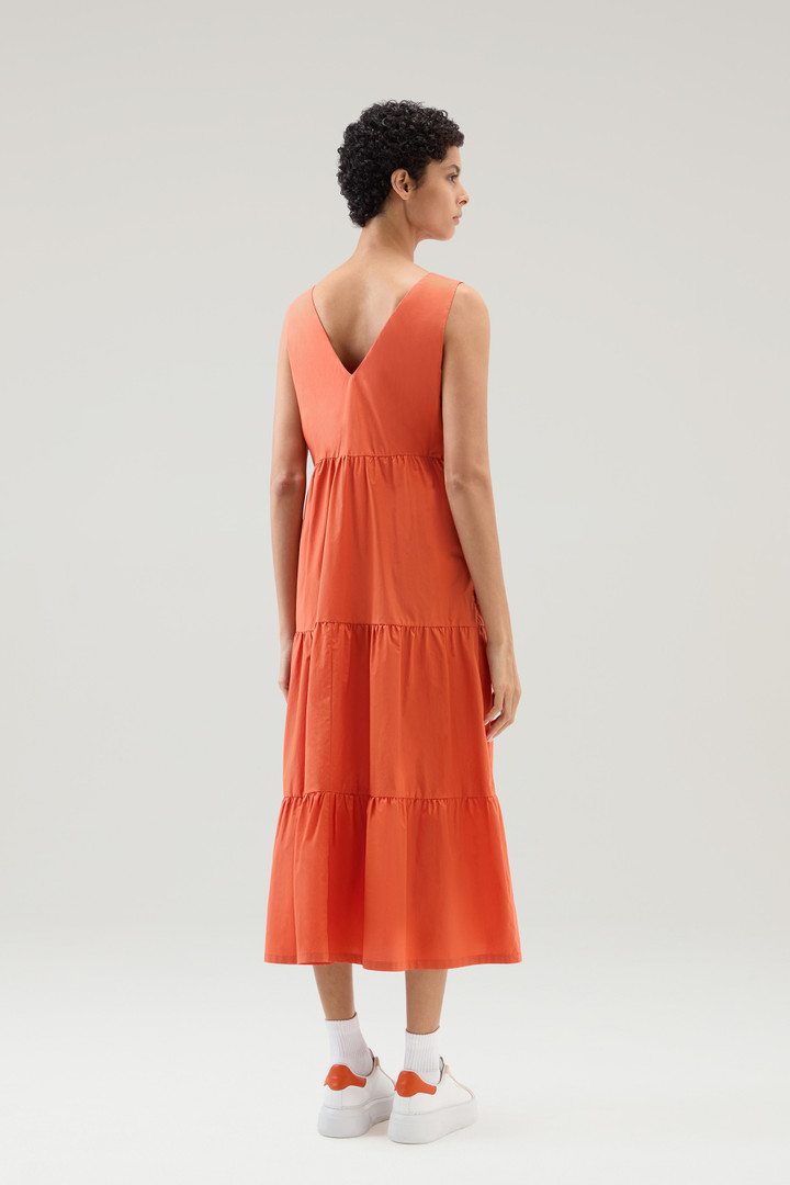 Long Dress in Pure Cotton Poplin Orange photo 2 | Woolrich