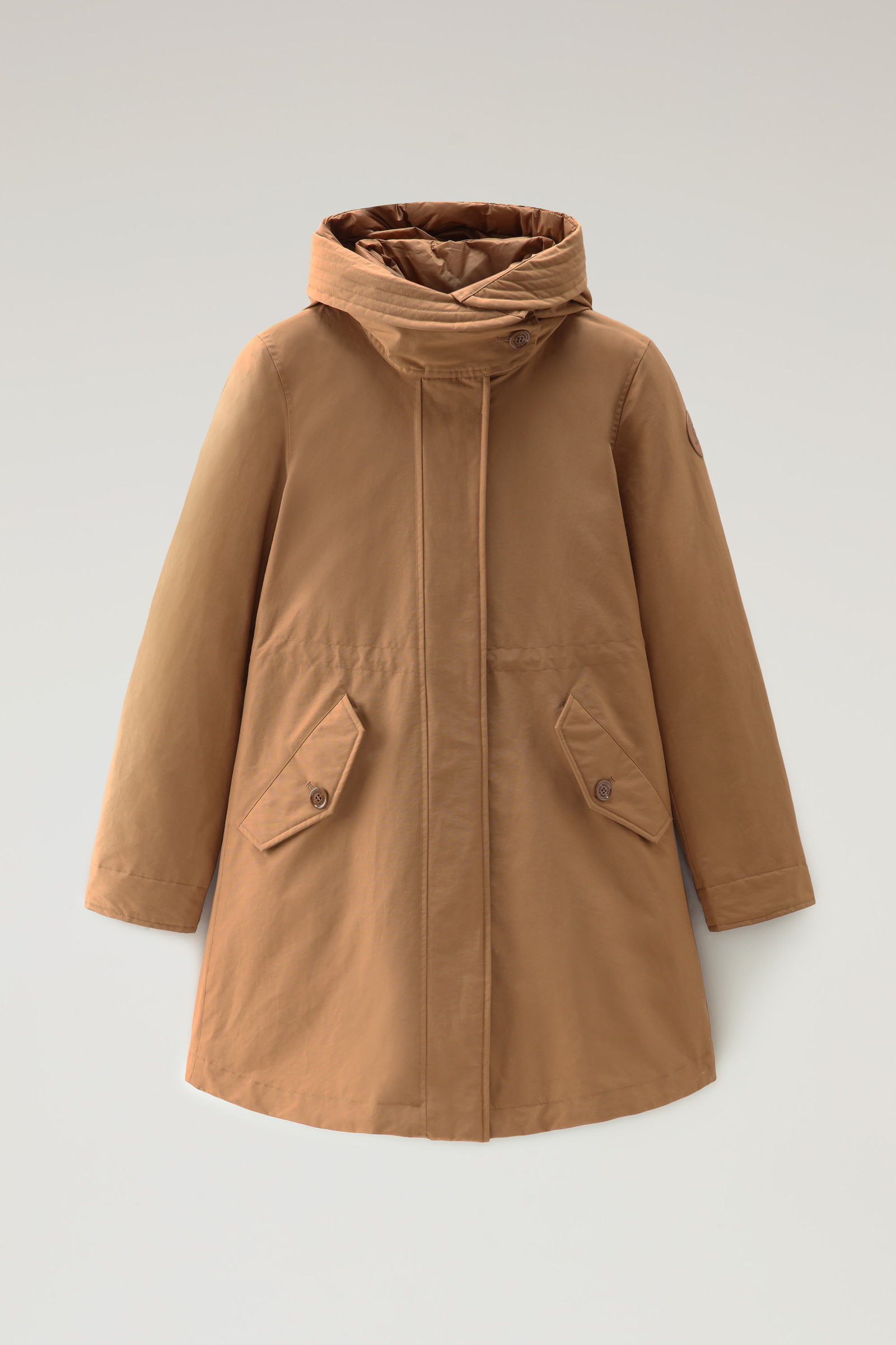 Long Military 3-in-1 Parka in Eco Ramar - Women - Brown