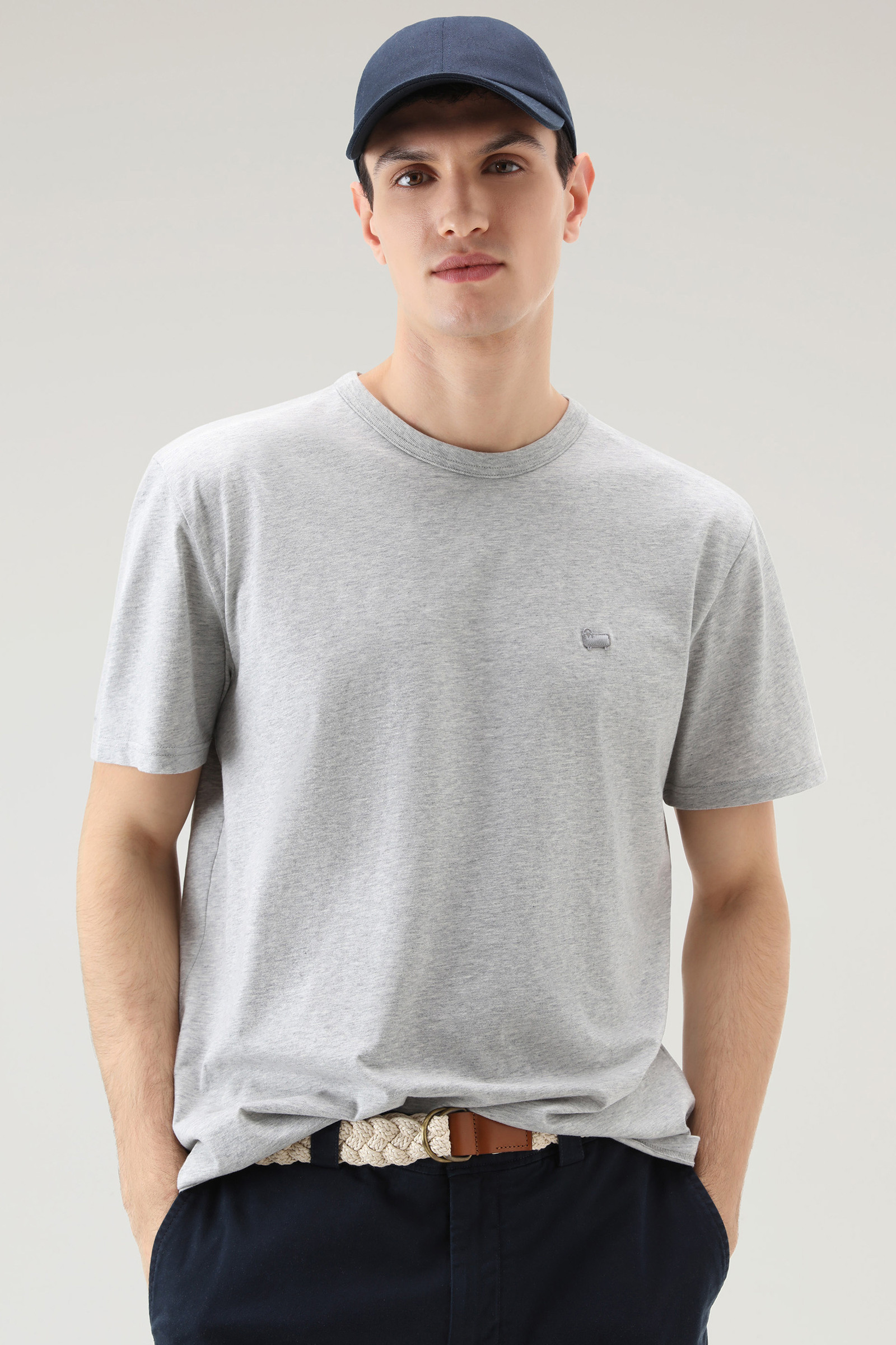Schaf-T-shirt aus reiner Baumwolle grey photo 4 | Woolrich