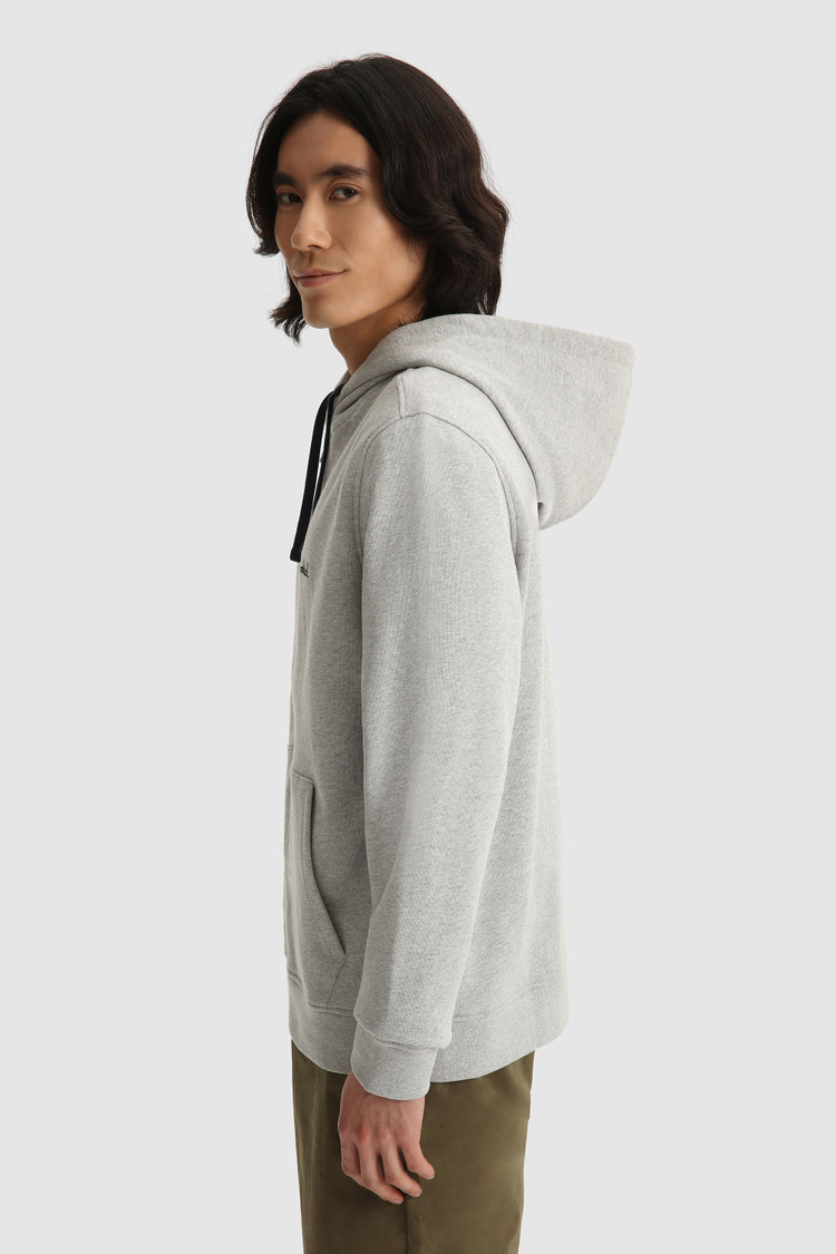 Felpa Essential full-zip con cappuccio