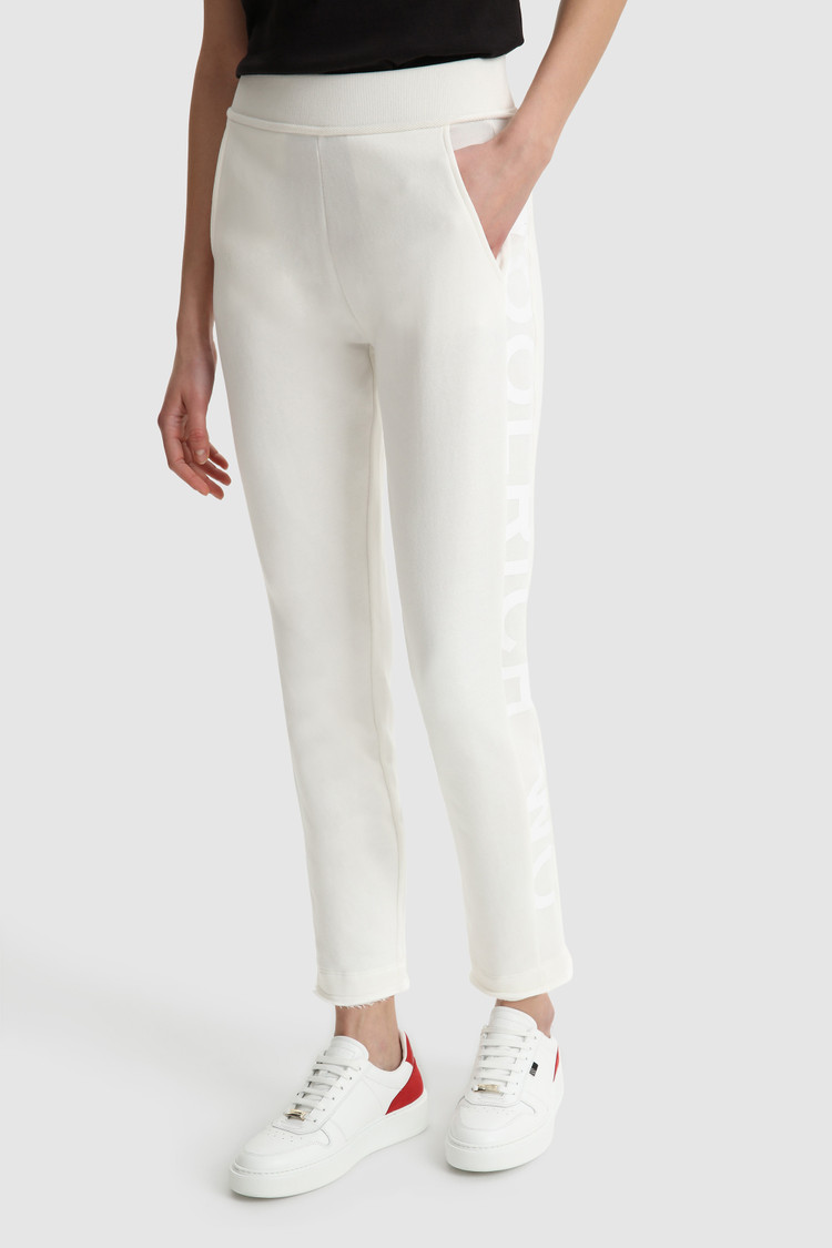 Printed logo fleece pant