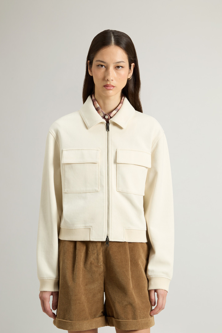 Sweatshirt in Cotton-Blend Interlock White photo 1 | Woolrich