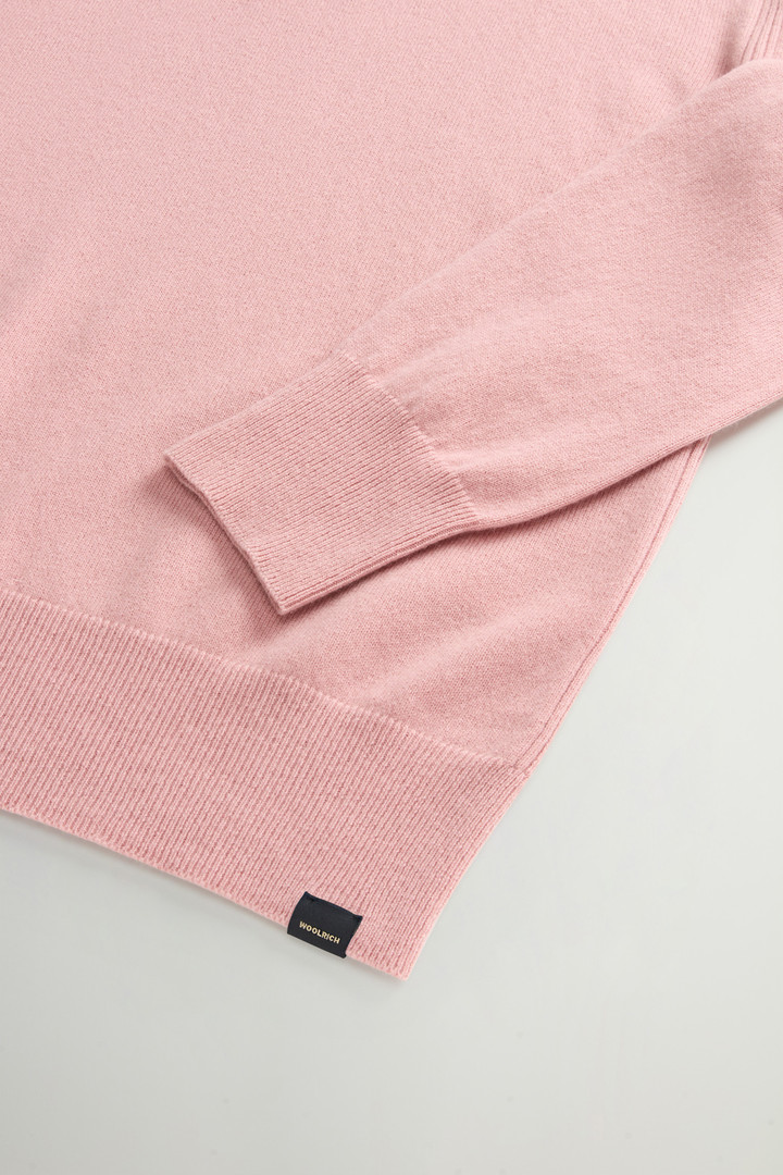 Pure Cashmere Sweater with High Neck Pink photo 7 | Woolrich