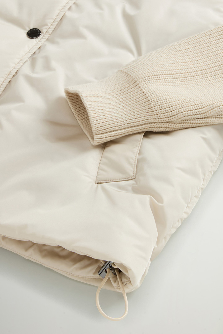 Nylon Hybrid Bomber White photo 7 | Woolrich